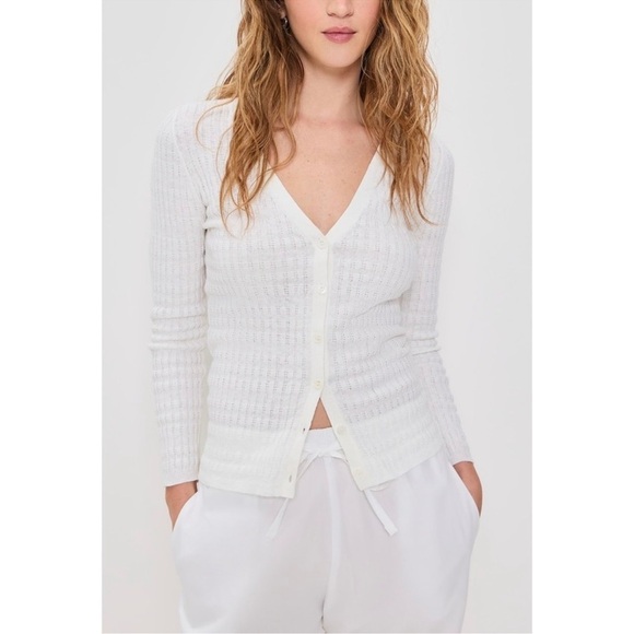 Enza Costa V-neck Button Up Top Size XS - Picture 3 of 10